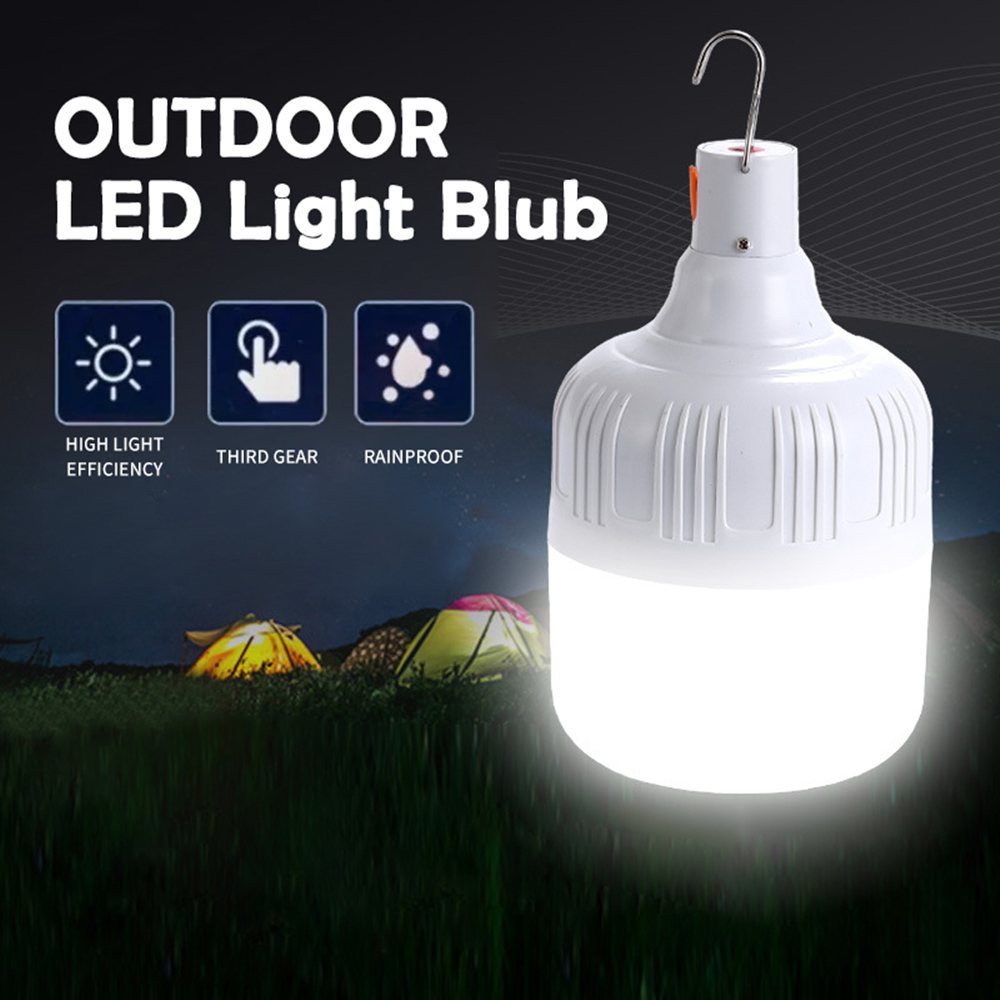 Cheap Goat Tents Emergency Lights Portable LED Lantern Outdoor Camp Flashlight Tente Familiale Camping Lights Lamp USB Rechargeable Light 30 100W   
